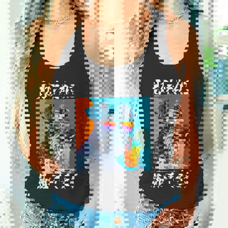 面白いtシャツ シュナウザー イヌ わんこ メンズ 犬好き グッズ おもしろ 面白い 服 ネタ わんこ タンクトップ