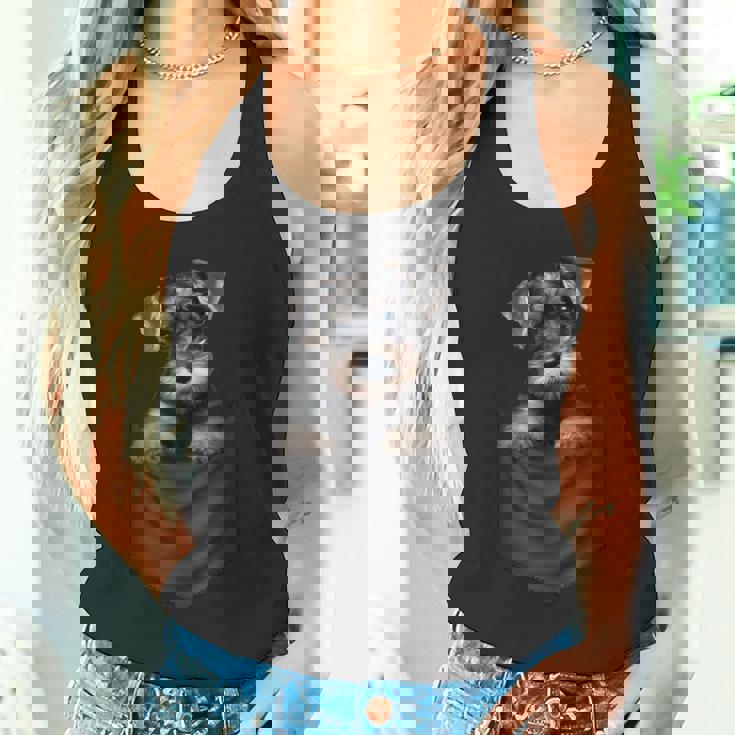 面白いtシャツ シュナウザー ポケット イヌ わんこ メンズ 犬好き グッズ おもしろ 面白い 服 ネタ タンクトップ