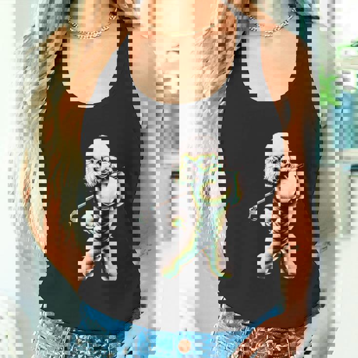 面白いtシャツ トイプードル ゴルフ イヌ メンズ 犬好き グッズ かわいい おもしろ 面白い 服 ネタ タンクトップ