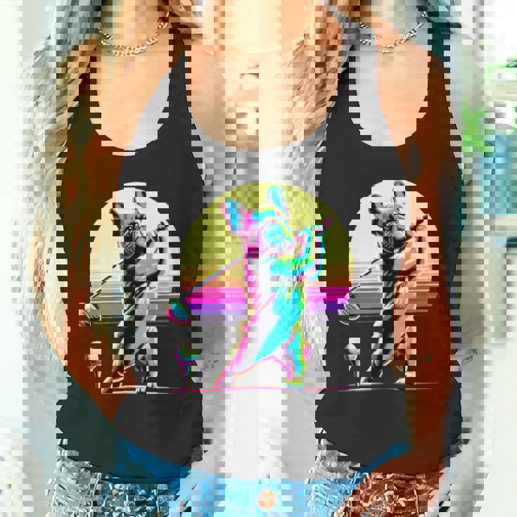 面白いtシャツ フレンチブルドッグ ゴルフ イヌ メンズ 犬 グッズ かわいい おもしろ 面白い 服 ネタ タンクトップ