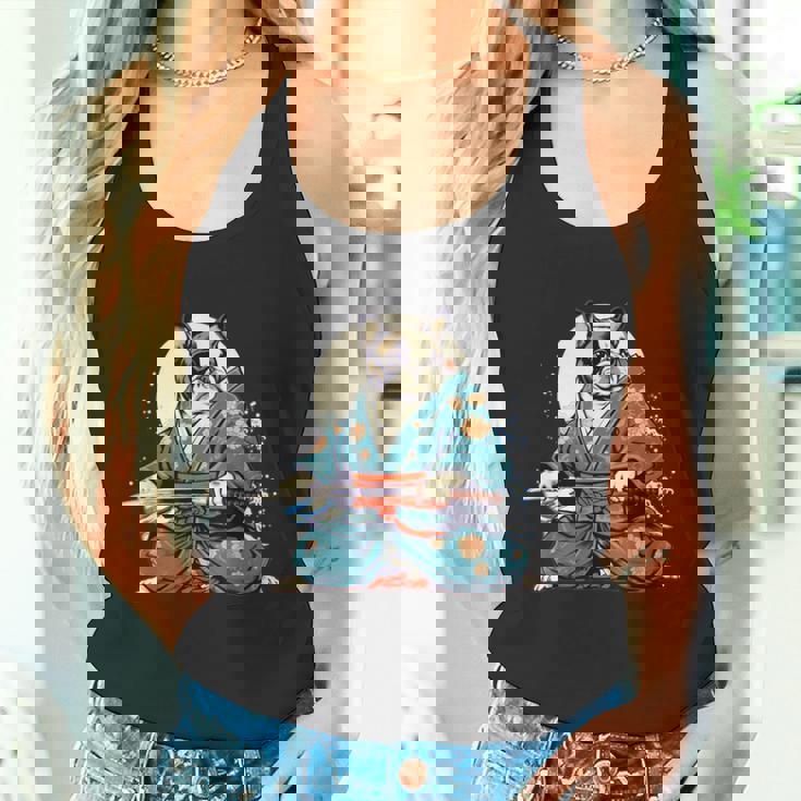 面白いtシャツ フレンチブルドッグ 浮世絵 イヌ わんこ メンズ 犬好き グッズ おもしろ 面白い 服 ネタ タンクトップ