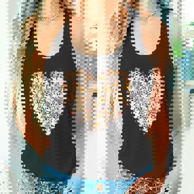 面白いtシャツ 柴犬 ハート イヌ わんこ メンズ 犬好き グッズ かわいい おもしろ 面白い 服 ネタ タンクトップ