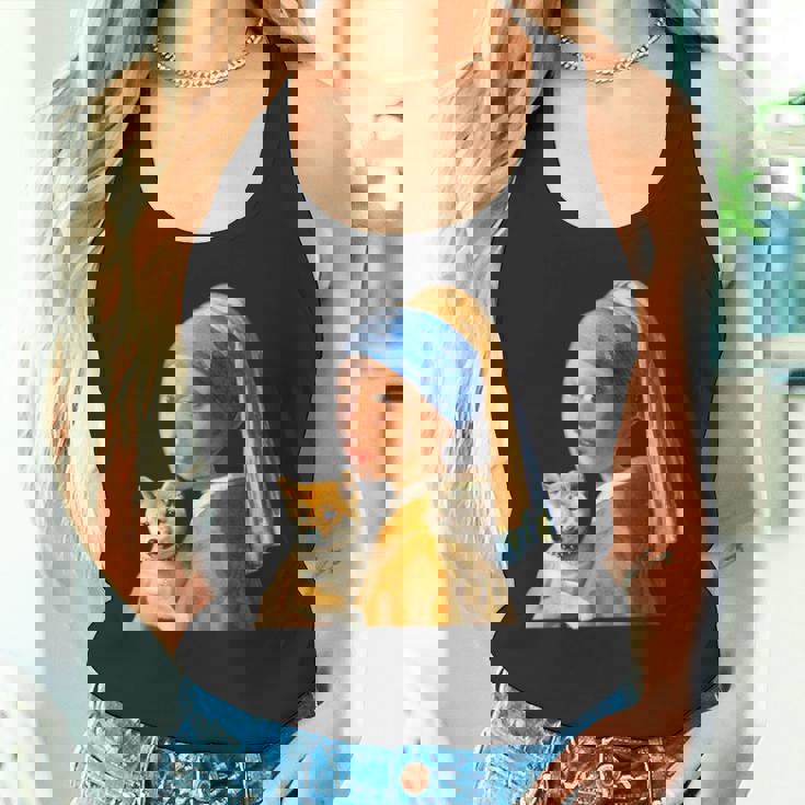 面白いtシャツ 柴犬 フェルメール わんこ メンズ 犬好き グッズ かわいい おもしろ 面白い 服 ネタ タンクトップ