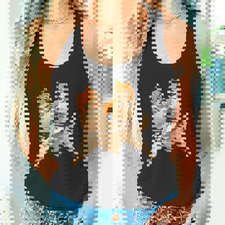 面白いtシャツ 柴犬 柔道 イヌ わんこ メンズ 犬好き グッズ かわいい おもしろ 面白い 服 ネタ 犬 タンクトップ