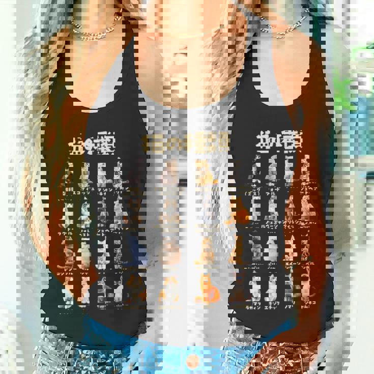 面白いtシャツ 猫 ネコ 猫の種類 メンズ 猫好き グッズ おもしろ 面白い 服 ネタ にゃんこ 猫の下僕 タンクトップ