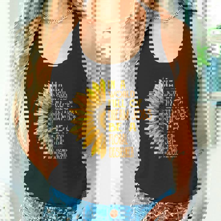 面白いひまわり柄シャツ 花柄デザイナーシャツ タンクトップ