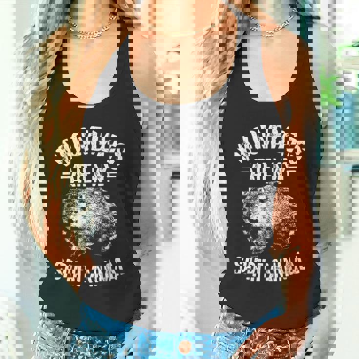 面白いウォンバットギフトクールウォンバットは私の精神動物愛です タンクトップ