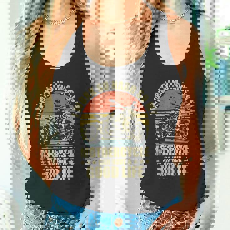 面白いオートバイの引用句 メンズ レディース オートバイ愛好家ライダー タンクトップ