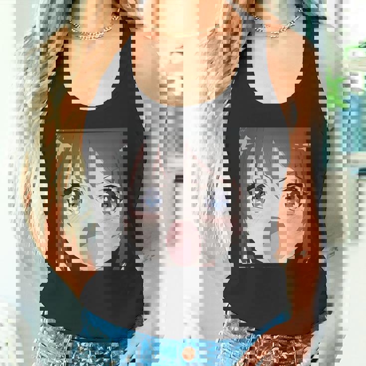 面白いカワイイガール 日本アニメ オタク タンクトップ