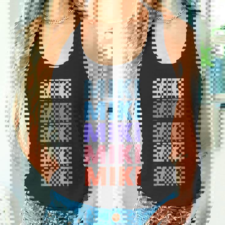 面白いギフト名 ミキ 名前入り タンクトップ