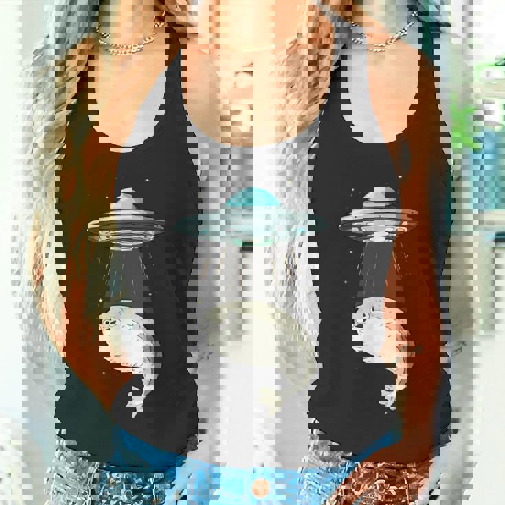 面白いサカバンバスピス フィッシュミーム Ufo アブダクション タンクトップ