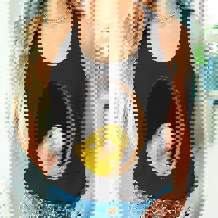 面白いセキセイインコ イエロー セキセイインコ ペット 鳥好きのギフト タンクトップ