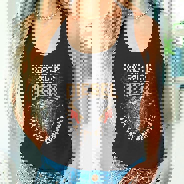 面白いディーゼルメカニックシャツ I Love Themell Of Diesel タンクトップ