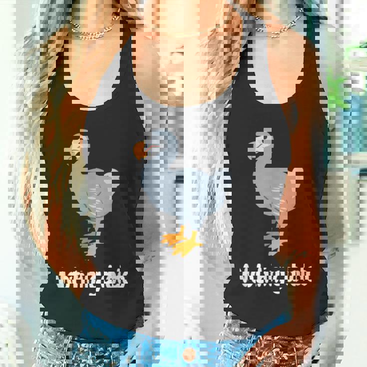 面白いドードーと言って：何もすることはありません。面白いドードーモチーフ タンクトップ