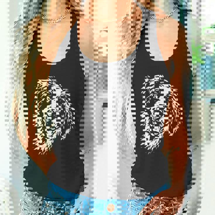 面白いブリタニー スパニエル犬のぞくグラフィック デザイン タンクトップ