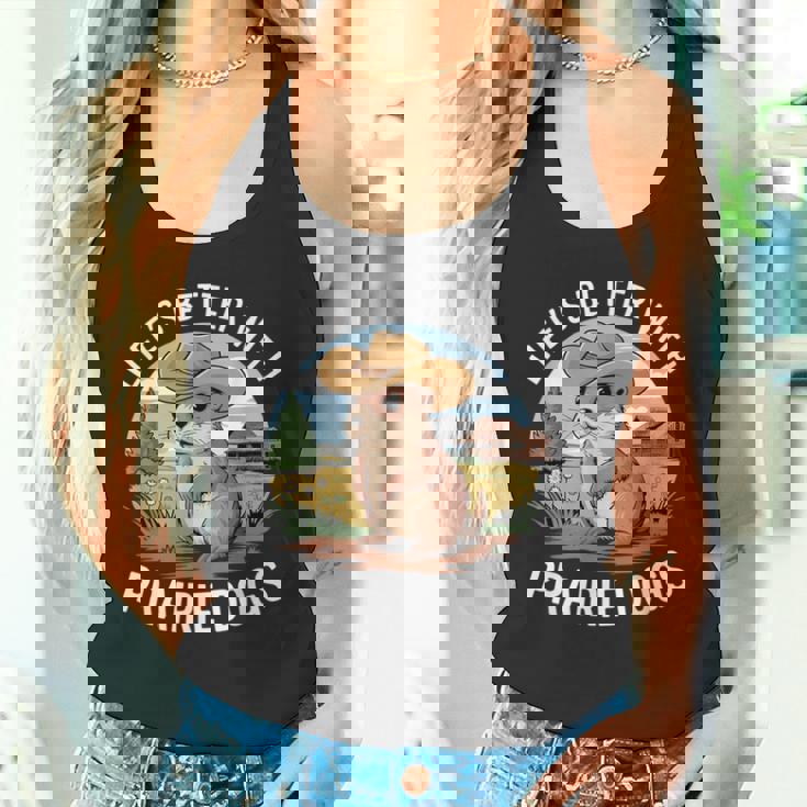 面白いプレーリードッグコスチュームtシャツ タンクトップ