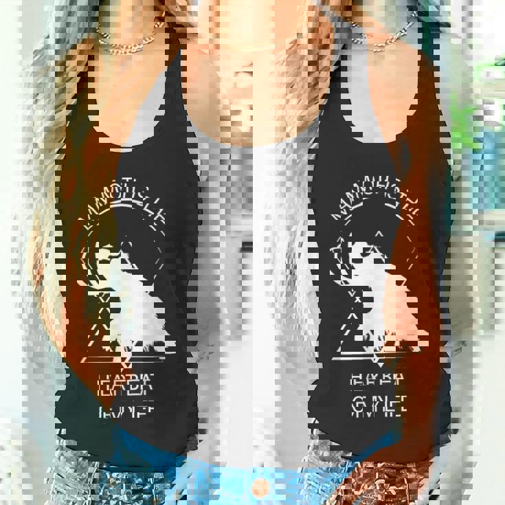 面白いマムート石器時代の氷河期デザイン 先史時代のデザイン タンクトップ