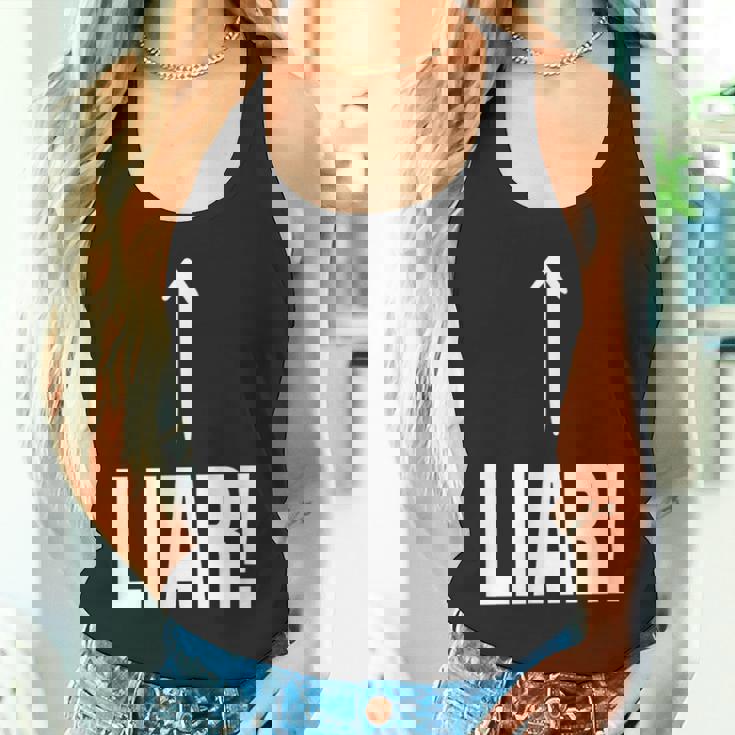 面白い嘘つき嘘つき嘘つき嘘つき詐欺師 タンクトップ