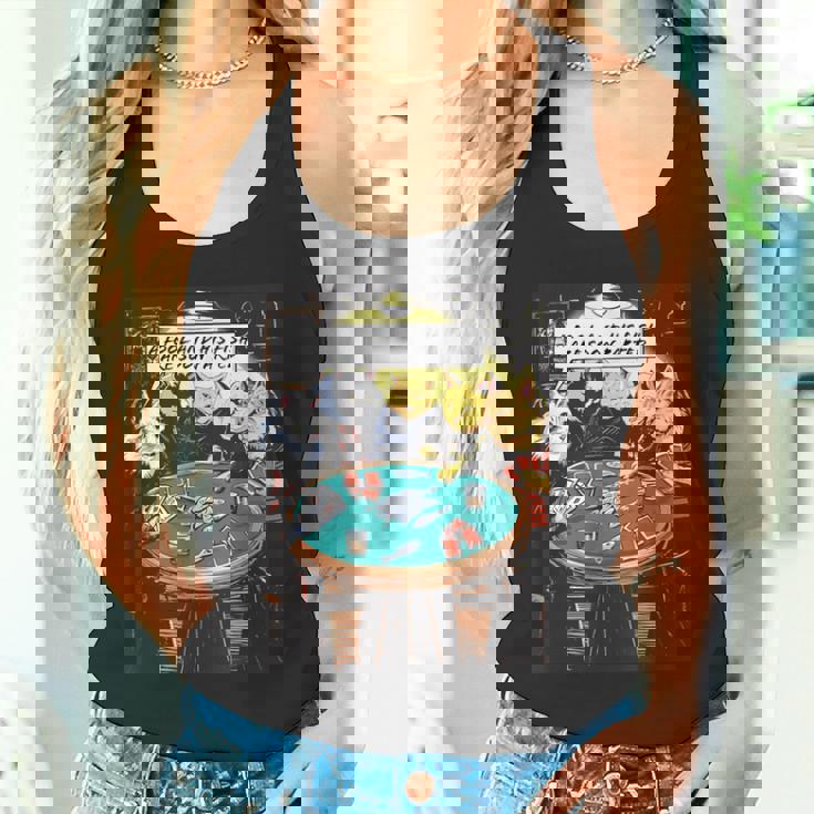 面白い猫のグラフィックプレイの猫ポーカープレイヤーは深刻なポーカーをプレイします タンクトップ