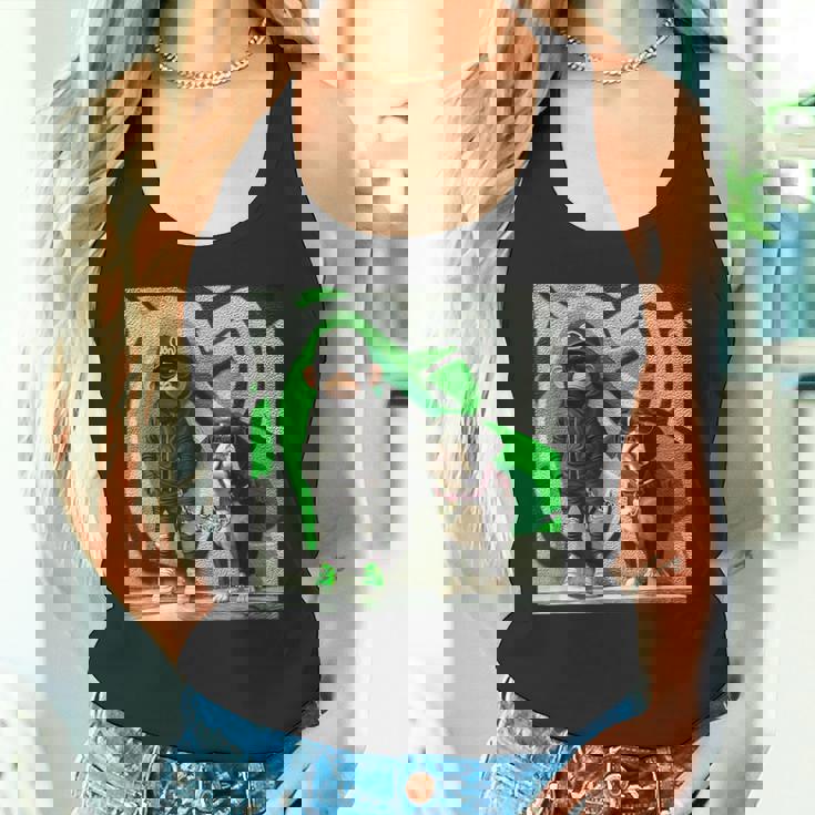 面白い猿と犬のグラフィックストリートウェアクールなデザイン 男性用 タンクトップ