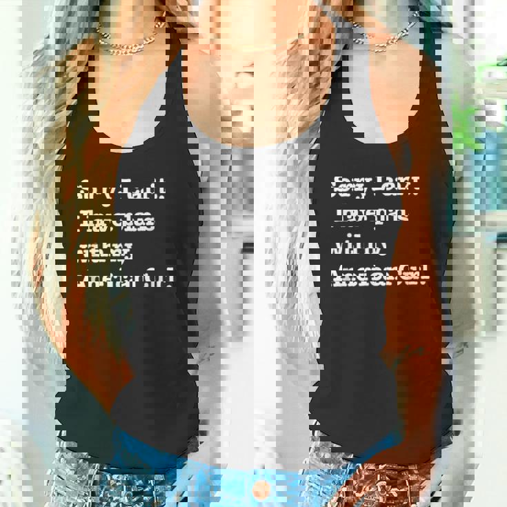 面白い皮肉 アメリカン カールの猫との計画があります タンクトップ