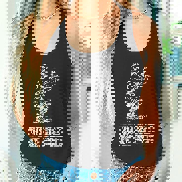 面白い野球選手キャッチャー ヴィンテージを盗んではなりません タンクトップ