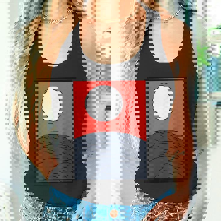 面白デザイン制作クラブオリジナルデザイン注目度no1日本のカルタ 花札 月 タンクトップ