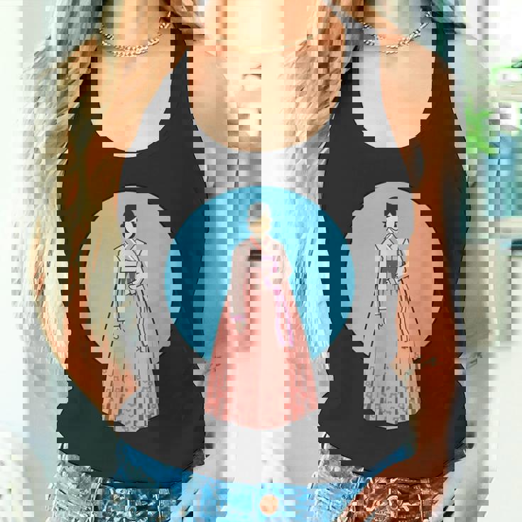 韓国伝統韓服を着た韓国の美少女 タンクトップ