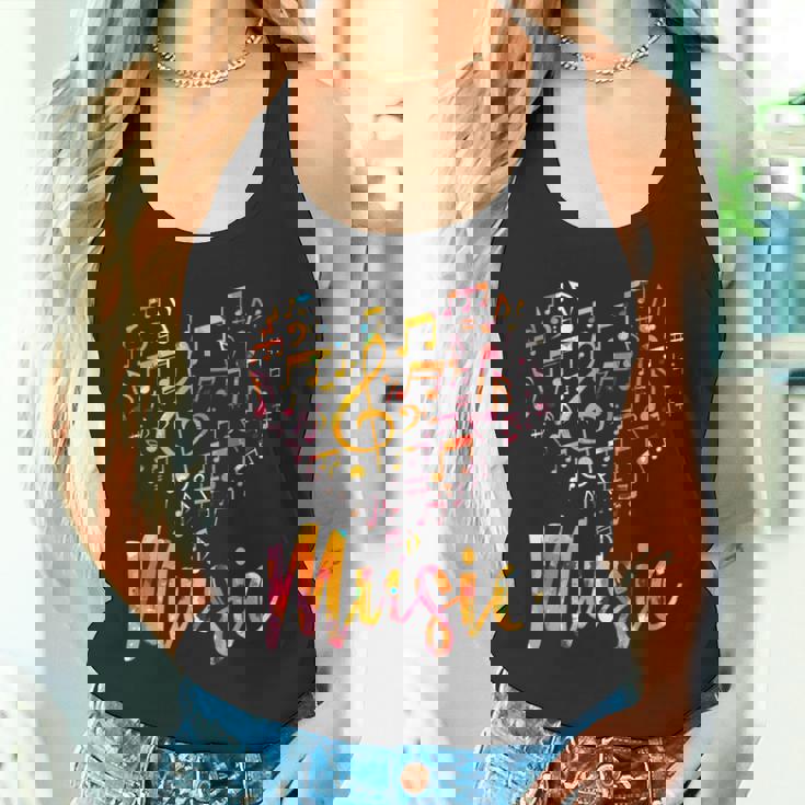 音楽家ギフト 楽器 音符 ト音記号 タンクトップ