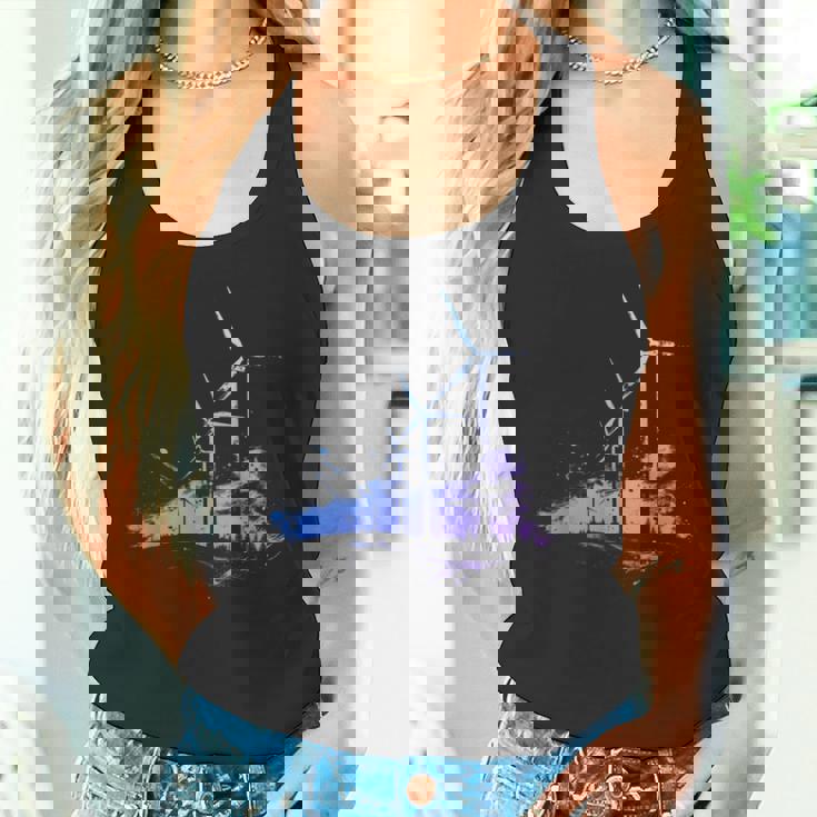 風力発電所 風車 タービン 再生可能エネルギー タンクトップ