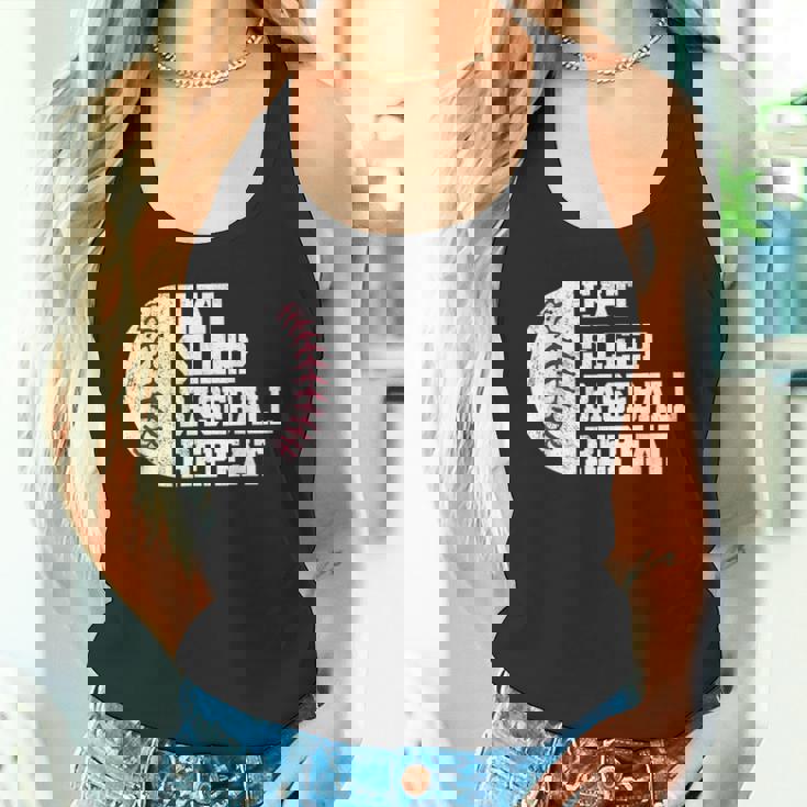 食べる、寝る、野球を繰り返す、野球選手、面白い、野球 タンクトップ