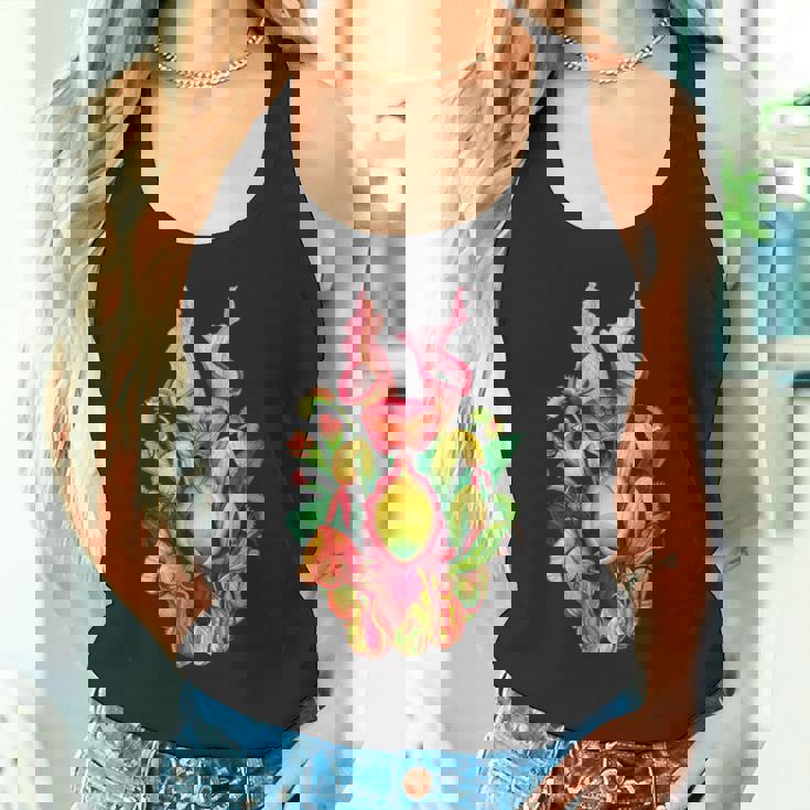 食虫植物 ネイチャーアート 食虫植物 サラセニア タンクトップ