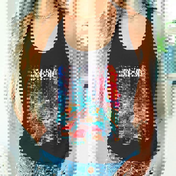 香港のお土産-夜の香港 タンクトップ