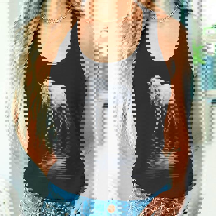 馬 動物 モチーフ アート 馬 タンクトップ