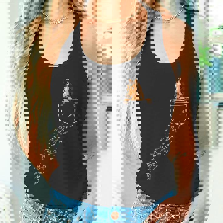 馬好き乗馬ポケット馬 タンクトップ