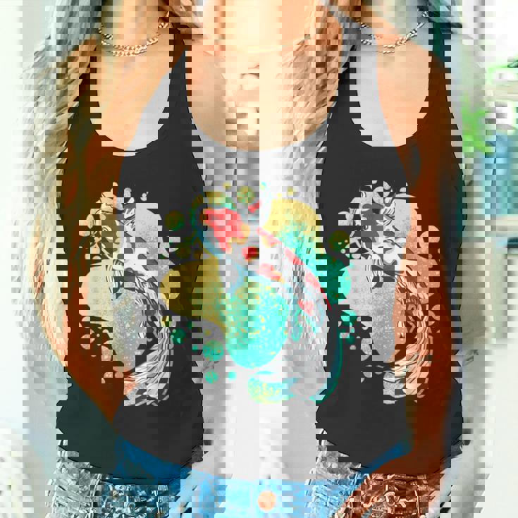 鯉 鯉 ジャパン 鯉 魚 エステ ベイパーウェーブ タンクトップ