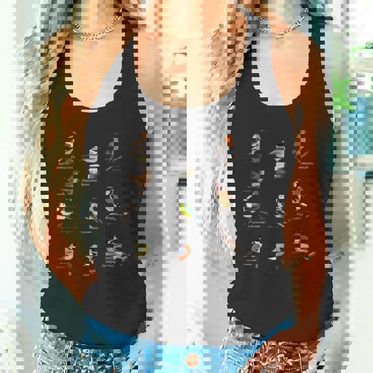 鳥モチーフガーデンバードバードソングバード おっぱい バンティングスズメ タンクトップ