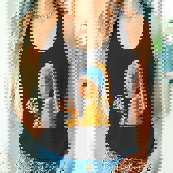 麻雀 牌 おもしろ ネタ フェルメール グッズ 服 面白いtシャツ 面白い メンズ 雀士 プレゼント おしゃれ タンクトップ