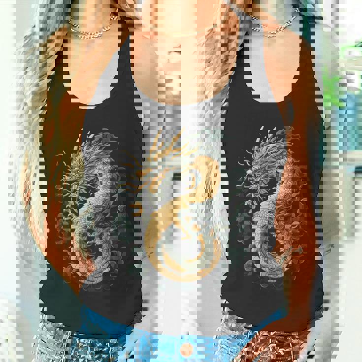 龍人 龍神 ドラゴン グラフィック 神話ドラゴン 龍神竜 タンクトップ