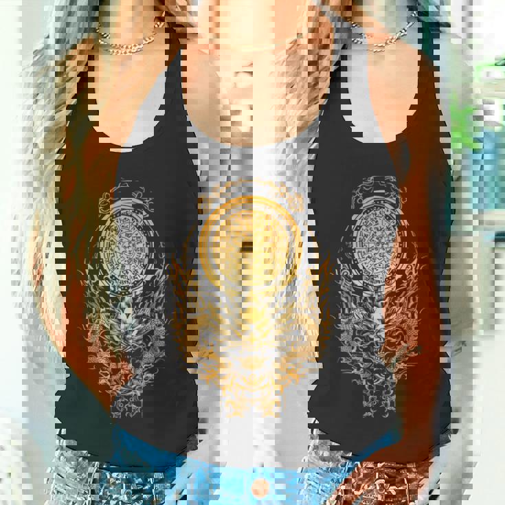 龍体文字フトマニ図 幸運 タンクトップ