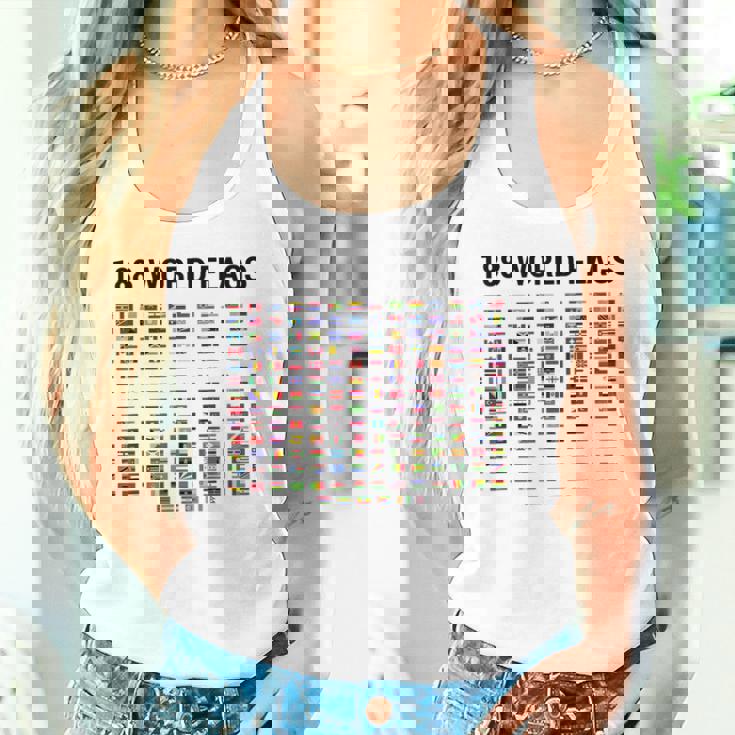 188 世界の国旗 世界の国旗 世界地図 タンクトップ