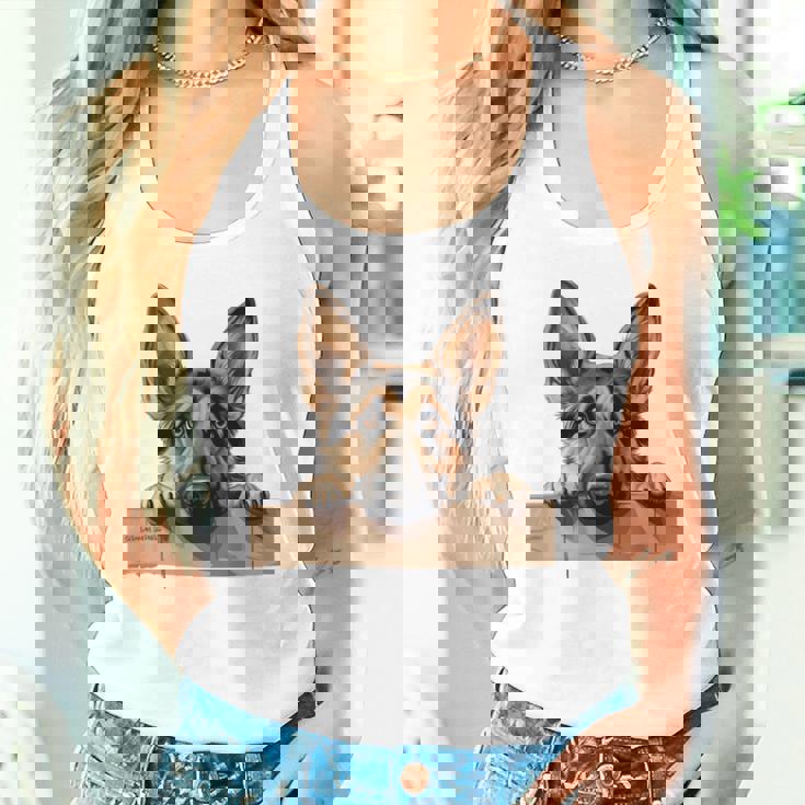 Affectionate Peek ジャーマンシェパードドッグ 長袖tシャツ タンクトップ