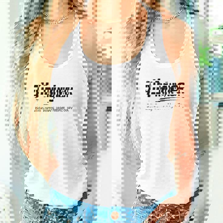 Aiエンジニアが今日の明日の知性を構築 タンクトップ