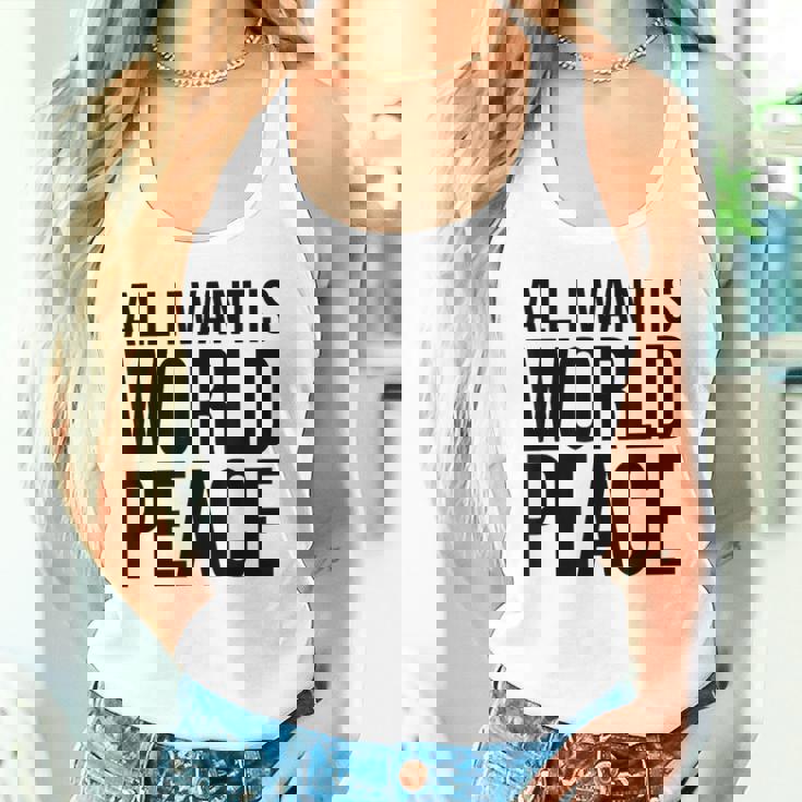 All I Want Is World Peace タンクトップ