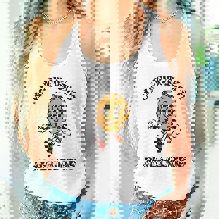 All You Need Is Love And Cookies レトロ 70年代 かわいい ハッピークッキー 長袖tシャツ タンクトップ