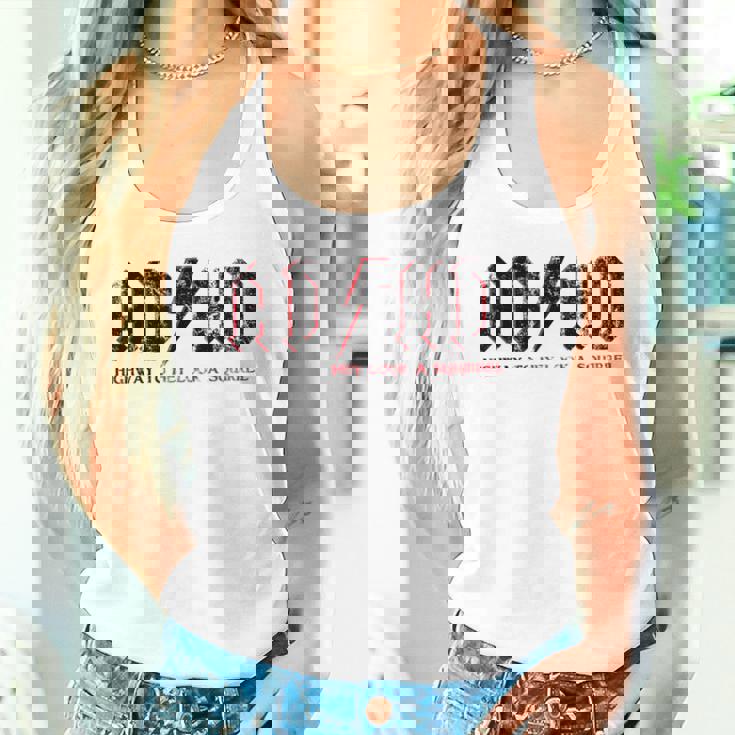 Ashdがadhdハイウェイをヘイルック・ア・リスに贈るおもしろいadhd タンクトップ