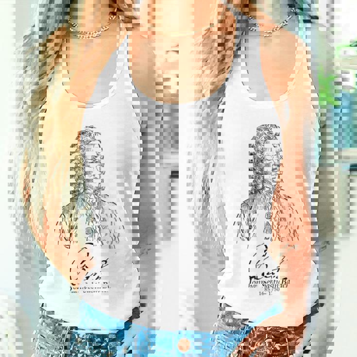 Bach German Composerバッハ、ドイツの作曲家、音楽家、クラシカル タンクトップ