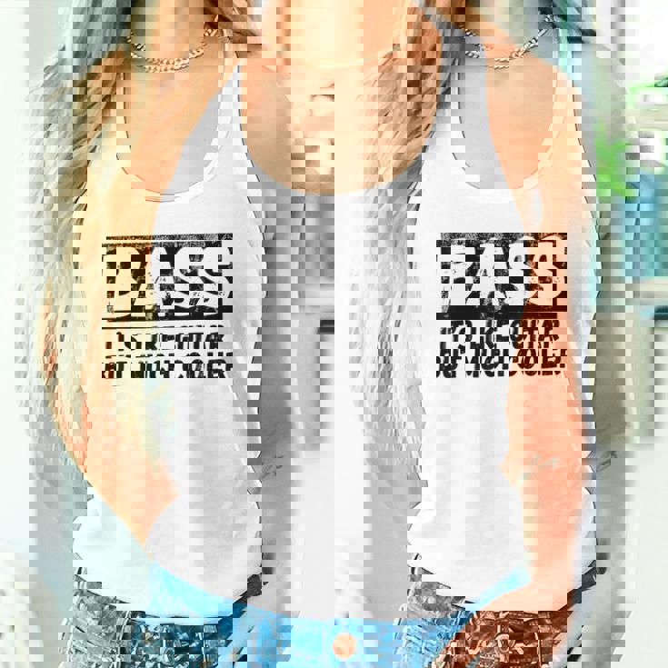 Bass It's Like Guitar But Much Cooler 面白いベース愛好家 タンクトップ