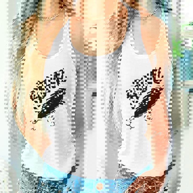 Bite Me 面白いフィッシャーマンフィッシングルアー タンクトップ