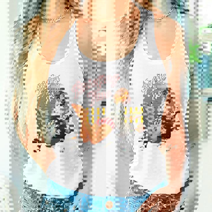 Briefing Time クラシックなボンバーノーズアートスタイル 長袖tシャツ タンクトップ